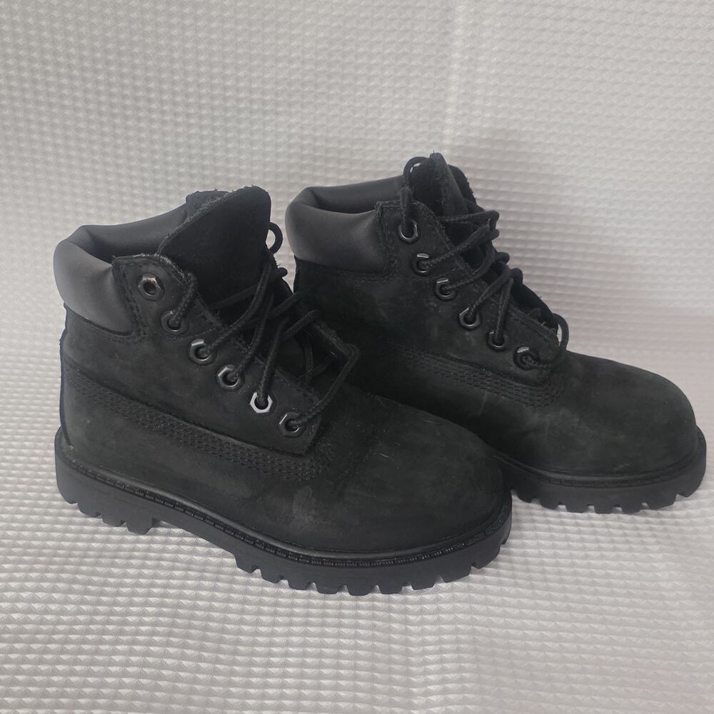 Timberland Primaloft 200 Gram Black Waterproof Boots, 12807 Kids Size 9